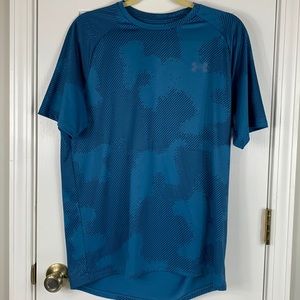 Under Armour blues short sleeved The Tech Tee shirt size medium.